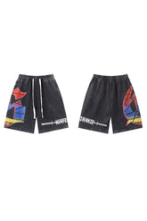 Letter black shorts